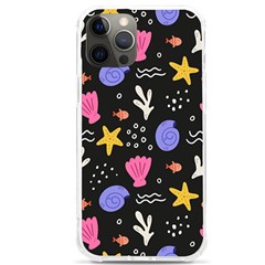 Sea Shells Pattern Wallpaper Fish Iphone 12 Pro Max Tpu Uv Print Case