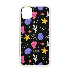 Sea Shells Pattern Wallpaper Fish Iphone 11 Tpu Uv Print Case by Maspions