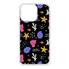 Sea Shells Pattern Wallpaper Fish Iphone 13 Pro Tpu Uv Print Case