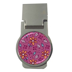 Flowers Petals Leaves Foliage Money Clips (round) 