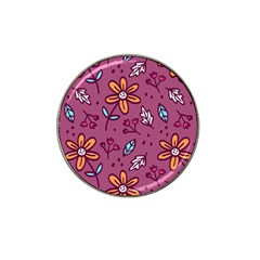 Flowers Petals Leaves Foliage Hat Clip Ball Marker (4 Pack)