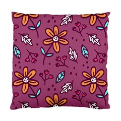 Flowers Petals Leaves Foliage Standard Cushion Case (one Side)