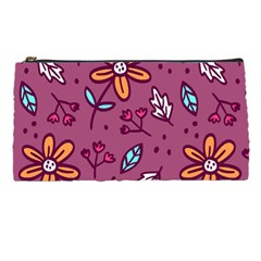 Flowers Petals Leaves Foliage Pencil Case