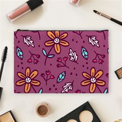 Flowers Petals Leaves Foliage Cosmetic Bag (large)