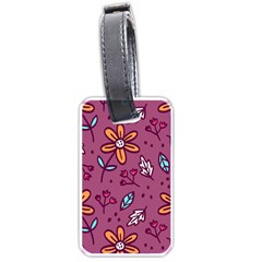 Flowers Petals Leaves Foliage Luggage Tag (one Side)