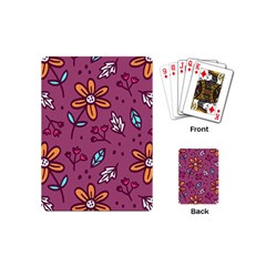 Flowers Petals Leaves Foliage Playing Cards Single Design (mini) by Maspions