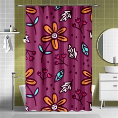 Flowers Petals Leaves Foliage Shower Curtain 48  X 72  (small)  by Maspions