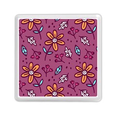 Flowers Petals Leaves Foliage Memory Card Reader (square)