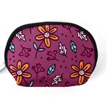 Flowers Petals Leaves Foliage Accessory Pouch (Medium) Back