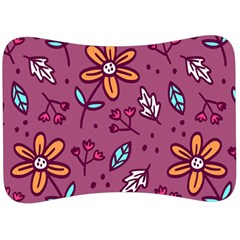 Flowers Petals Leaves Foliage Velour Seat Head Rest Cushion by Maspions