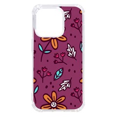 Flowers Petals Leaves Foliage Iphone 14 Pro Tpu Uv Print Case