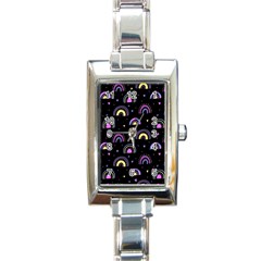 Wallpaper Pattern Rainbow Rectangle Italian Charm Watch