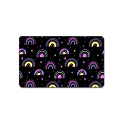 Wallpaper Pattern Rainbow Magnet (name Card)