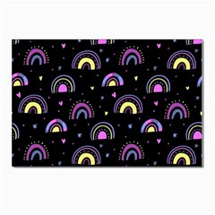 Wallpaper Pattern Rainbow Postcard 4 x 6  (pkg Of 10)