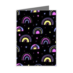 Wallpaper Pattern Rainbow Mini Greeting Card