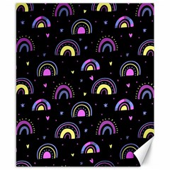 Wallpaper Pattern Rainbow Canvas 8  X 10 