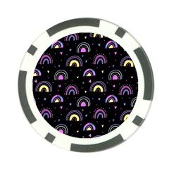 Wallpaper Pattern Rainbow Poker Chip Card Guard