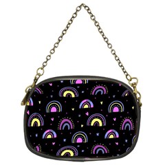 Wallpaper Pattern Rainbow Chain Purse (two Sides)