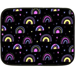 Wallpaper Pattern Rainbow Two Sides Fleece Blanket (mini)