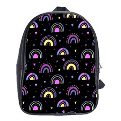 Wallpaper Pattern Rainbow School Bag (large)