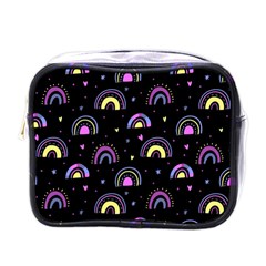 Wallpaper Pattern Rainbow Mini Toiletries Bag (one Side)