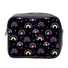 Wallpaper Pattern Rainbow Mini Toiletries Bag (two Sides)