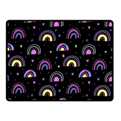 Wallpaper Pattern Rainbow Two Sides Fleece Blanket (small)