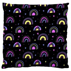 Wallpaper Pattern Rainbow Standard Premium Plush Fleece Cushion Case (two Sides)