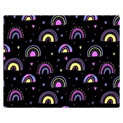 Wallpaper Pattern Rainbow Premium Plush Fleece Blanket (medium) by Maspions