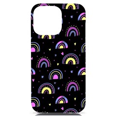 Wallpaper Pattern Rainbow Iphone 14 Pro Max Black Uv Print Case