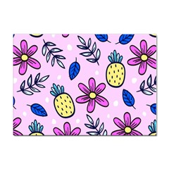 Flowers Petals Pineapples Fruit Sticker A4 (10 Pack) by Maspions