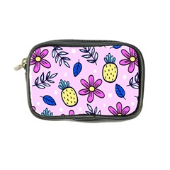 Flowers Petals Pineapples Fruit Coin Purse