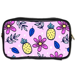 Flowers Petals Pineapples Fruit Toiletries Bag (one Side)