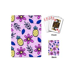 Flowers Petals Pineapples Fruit Playing Cards Single Design (mini)