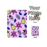 Flowers Petals Pineapples Fruit Playing Cards 54 Designs (Mini) Front - Spade3