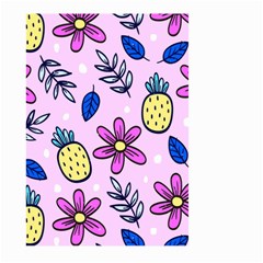 Flowers Petals Pineapples Fruit Large Garden Flag (two Sides) by Maspions