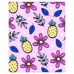 Flowers Petals Pineapples Fruit Drawstring Bag (small)