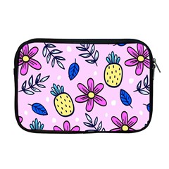 Flowers Petals Pineapples Fruit Apple Macbook Pro 17  Zipper Case