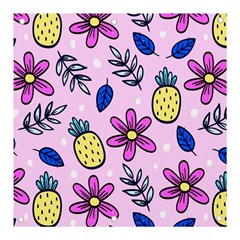 Flowers Petals Pineapples Fruit Banner And Sign 3  X 3 