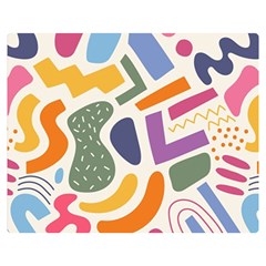 Abstract Pattern Background Two Sides Premium Plush Fleece Blanket (teen Size)