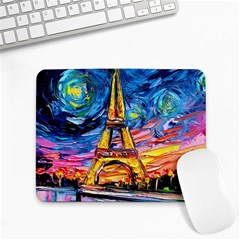 Eiffel Tower Starry Night Print Van Gogh Small Mousepad