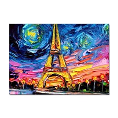 Eiffel Tower Starry Night Print Van Gogh Sticker A4 (100 Pack) by Maspions