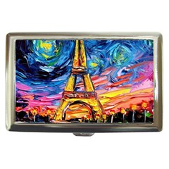 Eiffel Tower Starry Night Print Van Gogh Cigarette Money Case