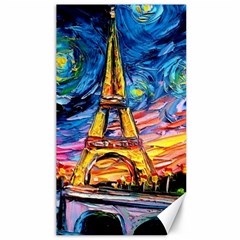 Eiffel Tower Starry Night Print Van Gogh Canvas 40  x 72 