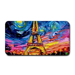 Eiffel Tower Starry Night Print Van Gogh Medium Bar Mat by Maspions