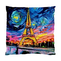 Eiffel Tower Starry Night Print Van Gogh Standard Cushion Case (One Side)