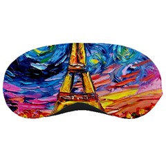 Eiffel Tower Starry Night Print Van Gogh Sleep Mask by Maspions