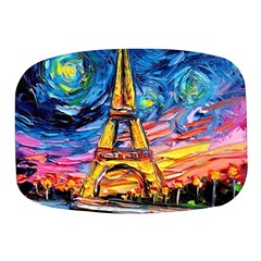 Eiffel Tower Starry Night Print Van Gogh Mini Square Pill Box