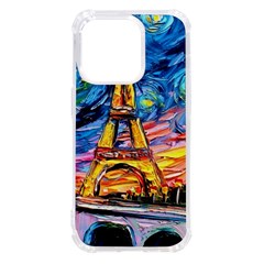 Eiffel Tower Starry Night Print Van Gogh iPhone 14 Pro TPU UV Print Case