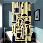 Elegant Hairdresser pattern cream Shower Curtain 36  x 72  (Stall)  Curtain(36 X72 )